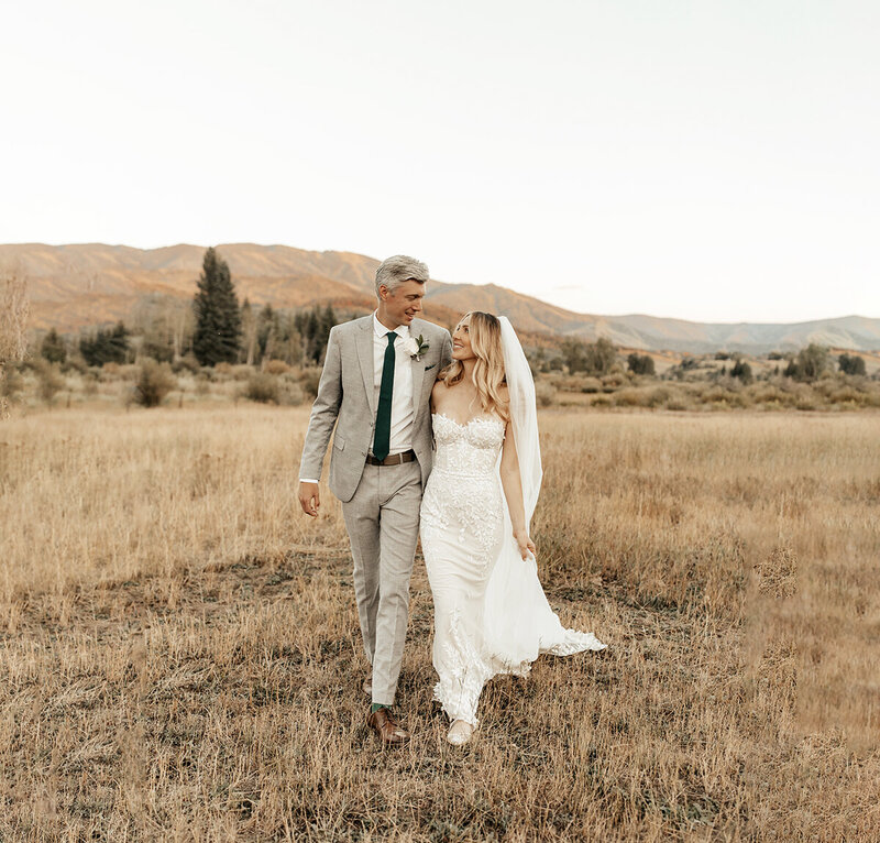 Bride and Groom in Steamboat Springs Colorado by Haley McElroy Co