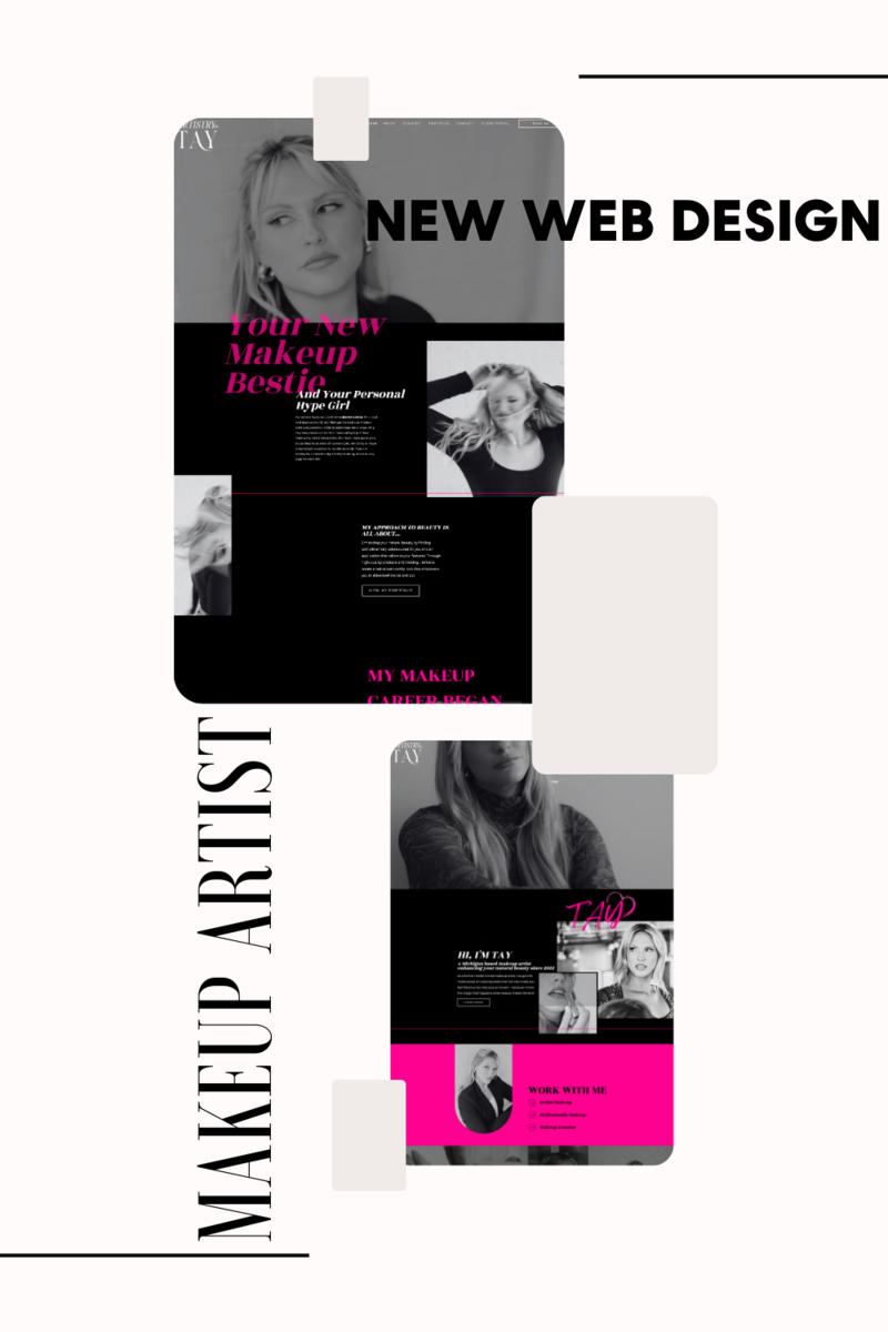 makeup artist website reveal
