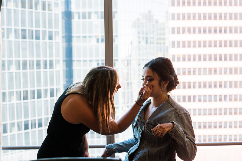 beauty justified by justine wedding photos makeup
