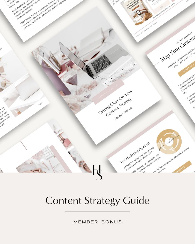 Content Strategy Guide by Haute Stock