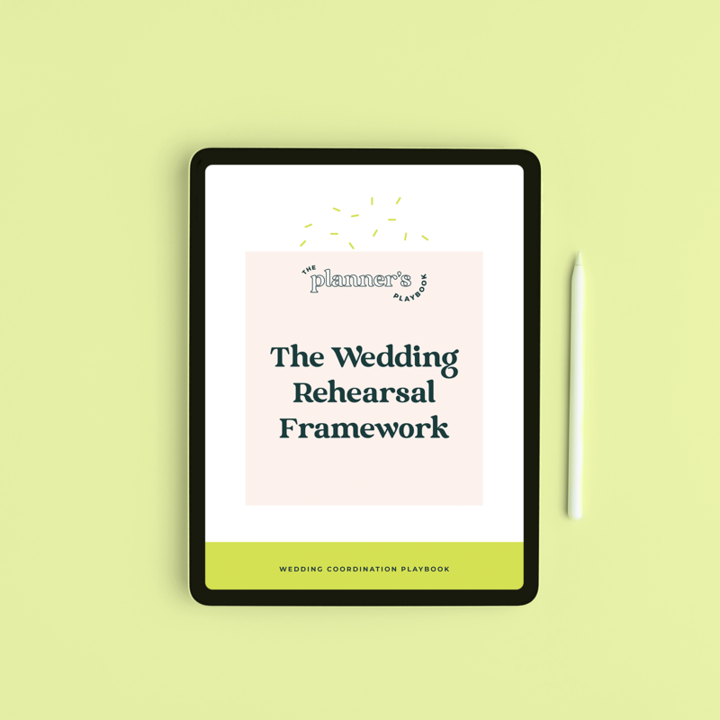 Wedding Rehearsal Framework