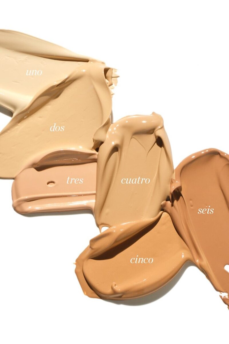 6 shades for all skin types including sensitve
