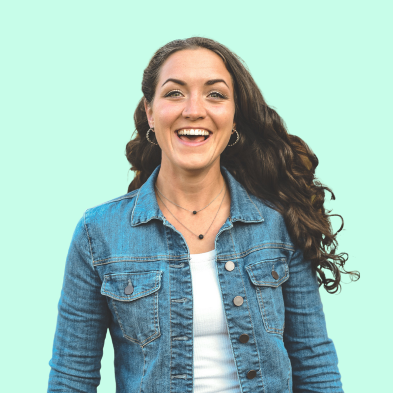 teal background