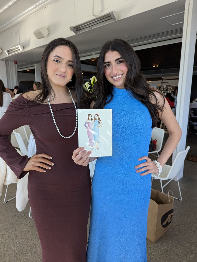 guests-holding-their-live-illustration