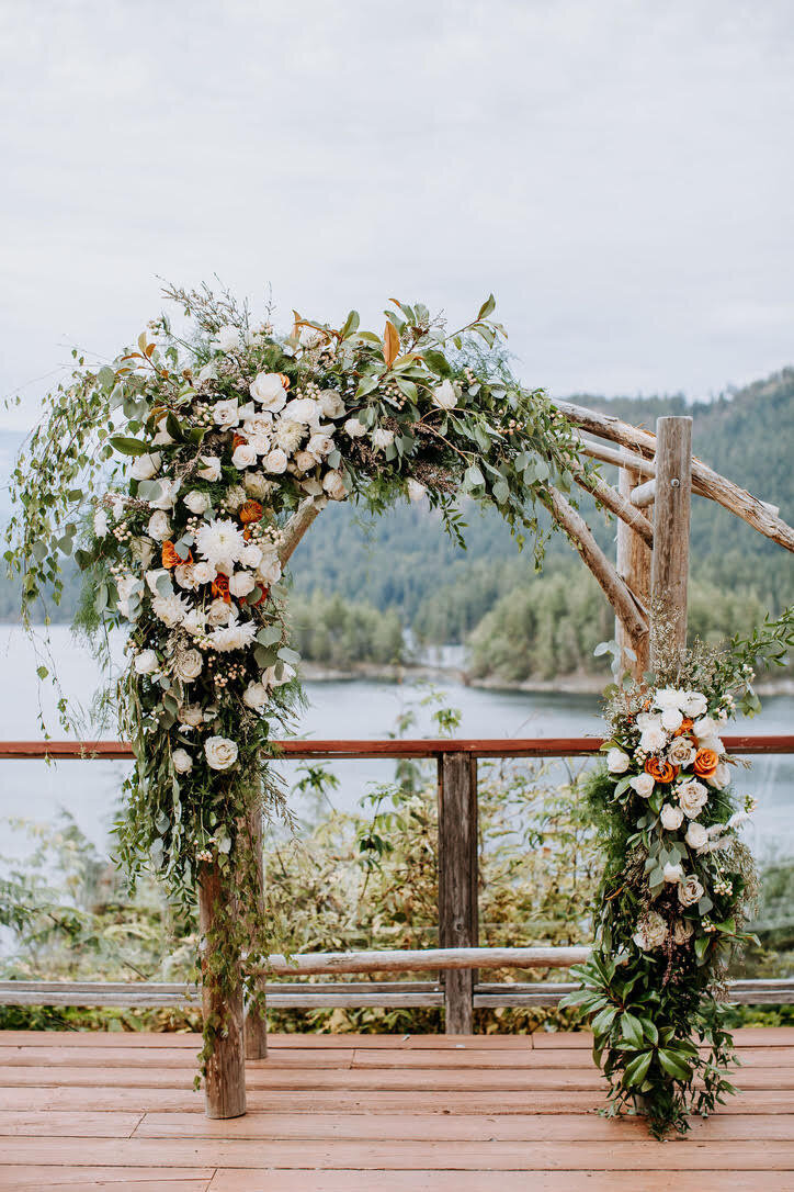 Floral Arbor - Westcoast Wilderness Lodge Wedding