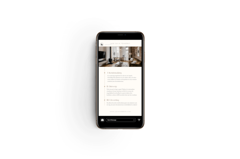 Instagram story template interieur ontwerper Wahiba Wonders 3