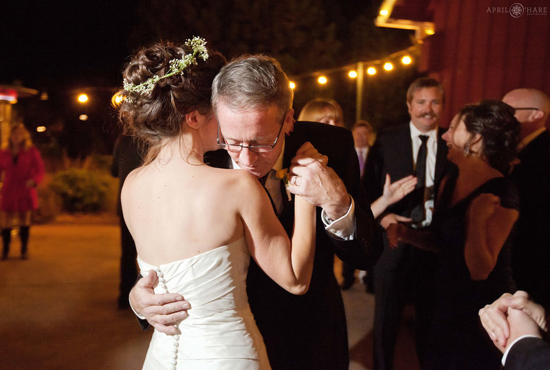 Dancing at night under the stars at Chatfield Farms