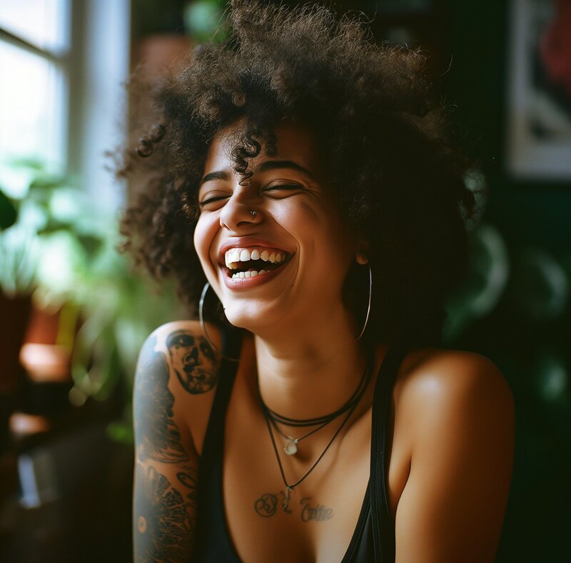 Radiant Laughter woman