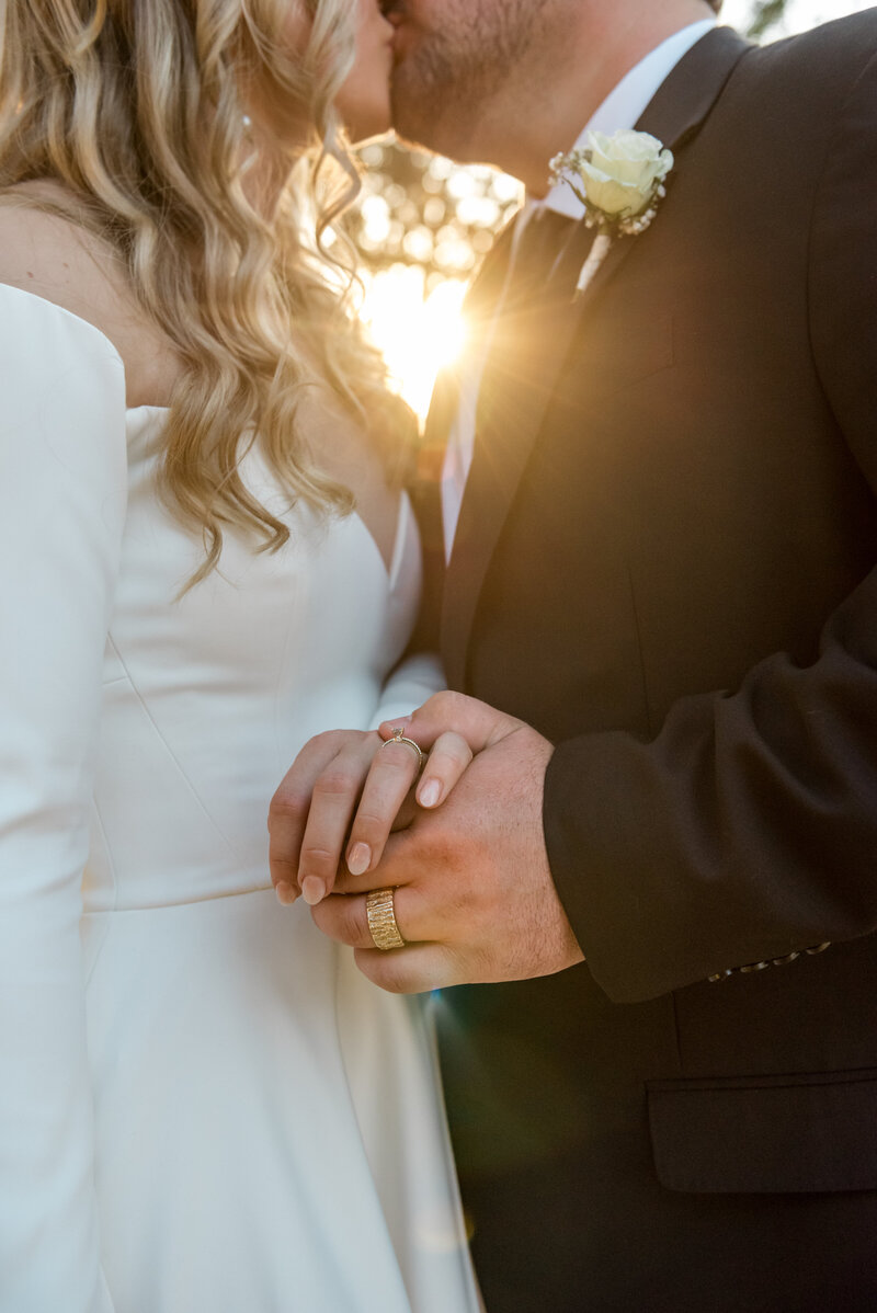 Pattison House bride and groom wedding rings