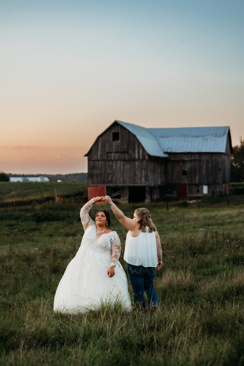 couple photo by Grand Rapids wedding photographer