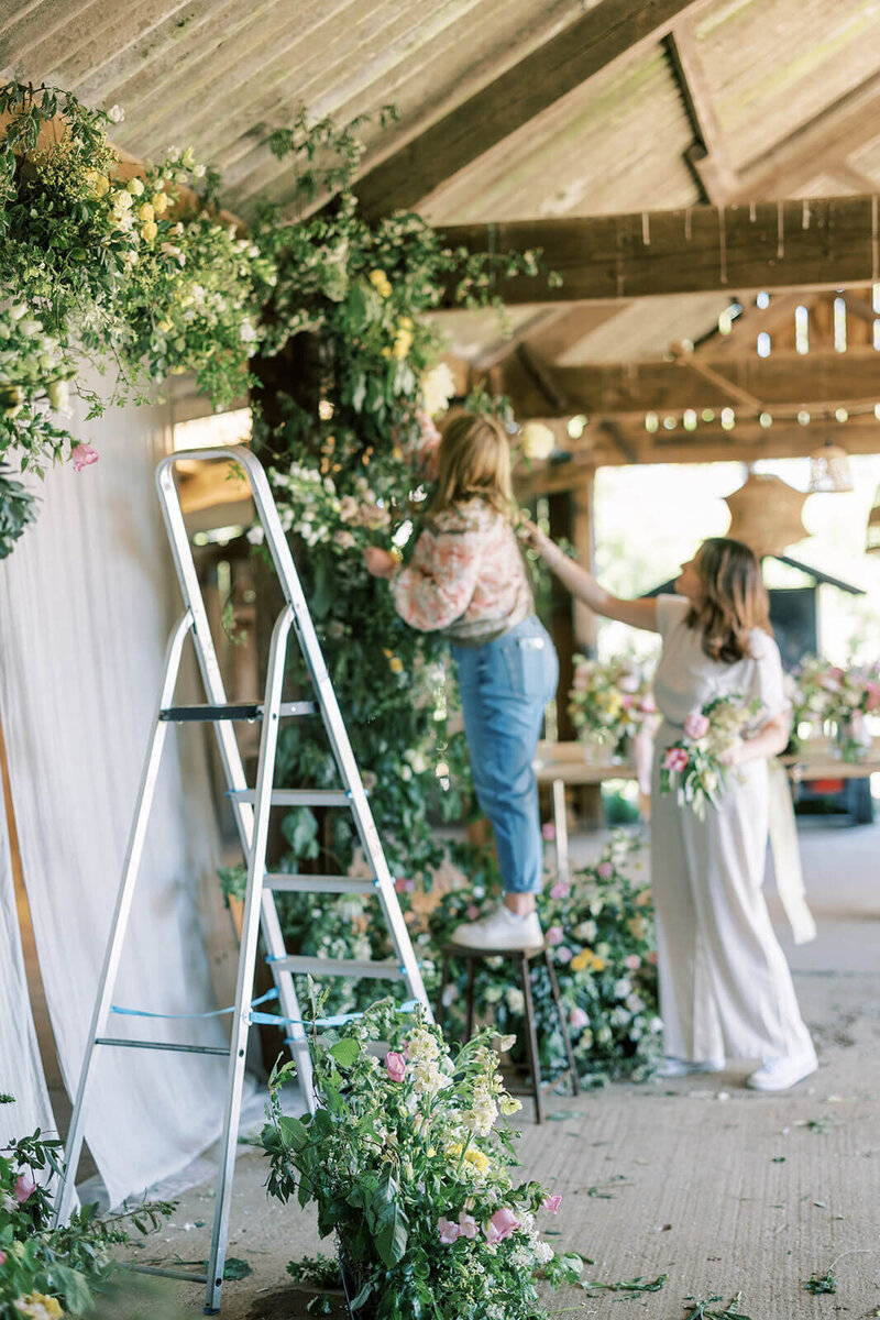 Seasonal floral workshops held at Dulwich College in Kent
