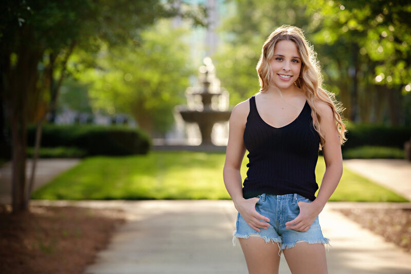 Backlit High School Senior Portraits