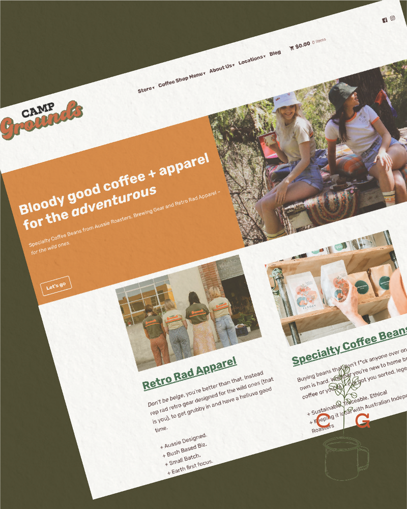 Mon Hope Design_Brand Designer Tamworth NSW Branding Print Packaging Designer_Camp Grounds Coffee_Cafe Logo_Retro CampingArtboard 2 copy 10