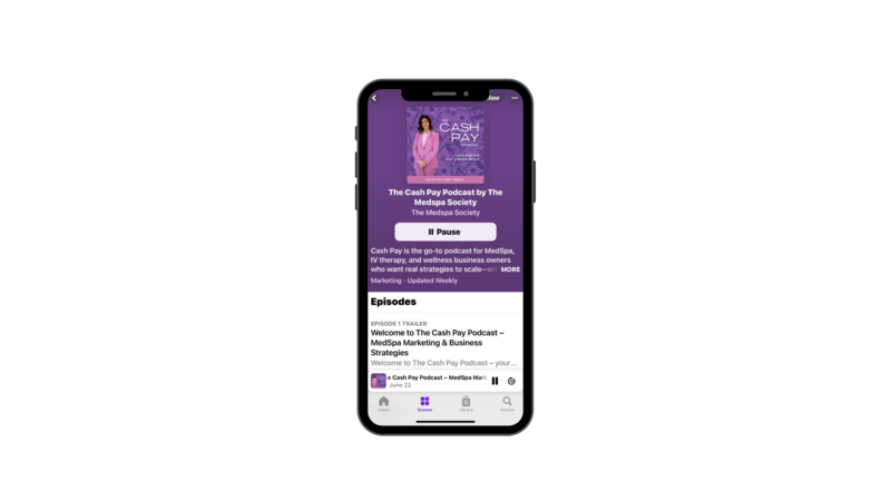 Cash Pay Podcast Preview on Iphone