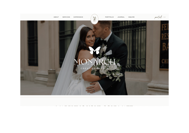 Custom Showit Website Design for Wedding Planner