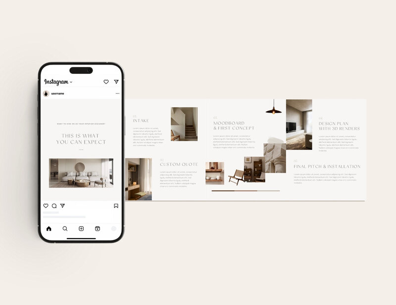 Earthy Instagram templates 4:5 Fern & Fig 11
