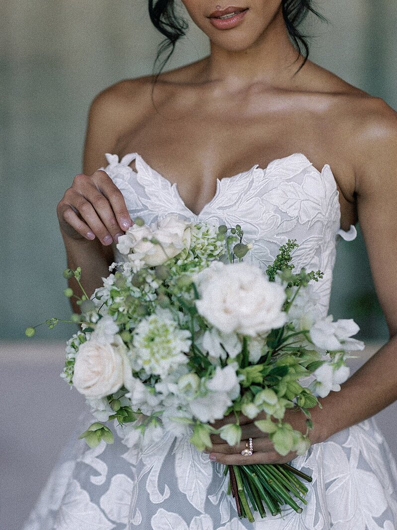 Bridal portraits at Mission San Jose San Antonio