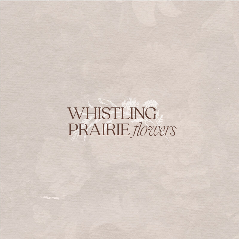 Logo Design for Flower Farm Whistling prairie Flowers