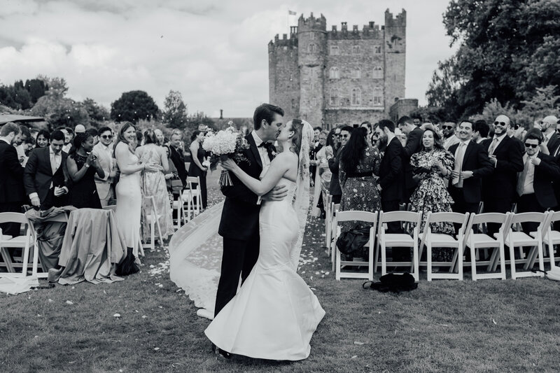first-kiss-castle-wedding