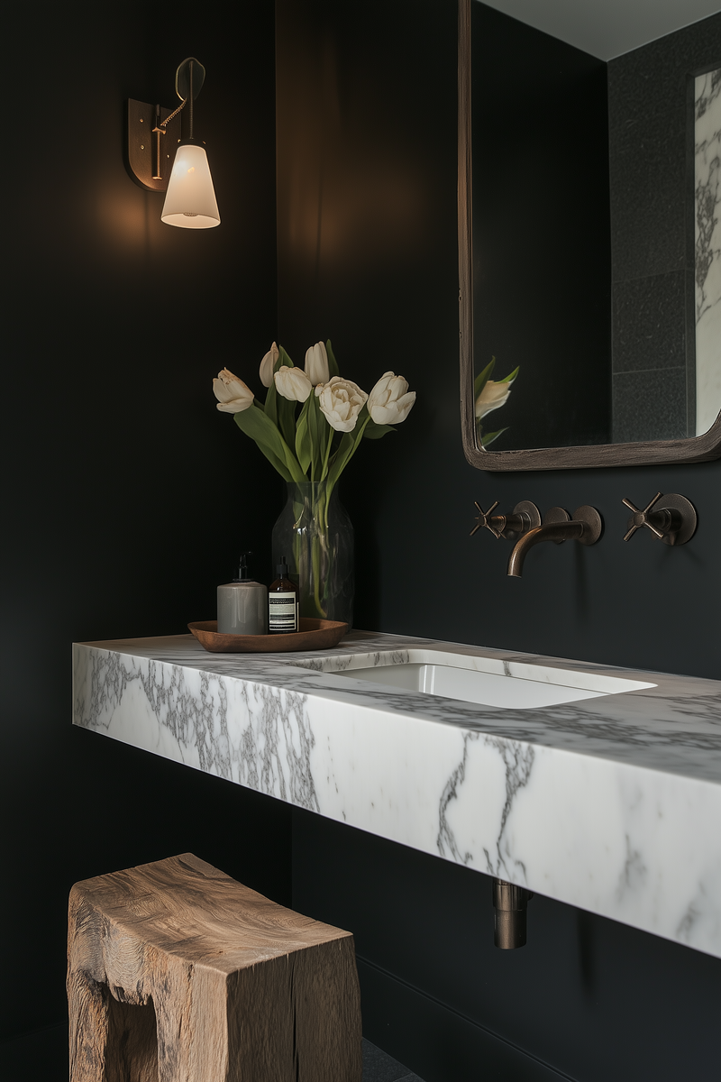 huntandgathergoods_A_dark_and_moody_bathroom_with_marble_tiles__2783b369-b906-4296-8b3f-03e6205cf210