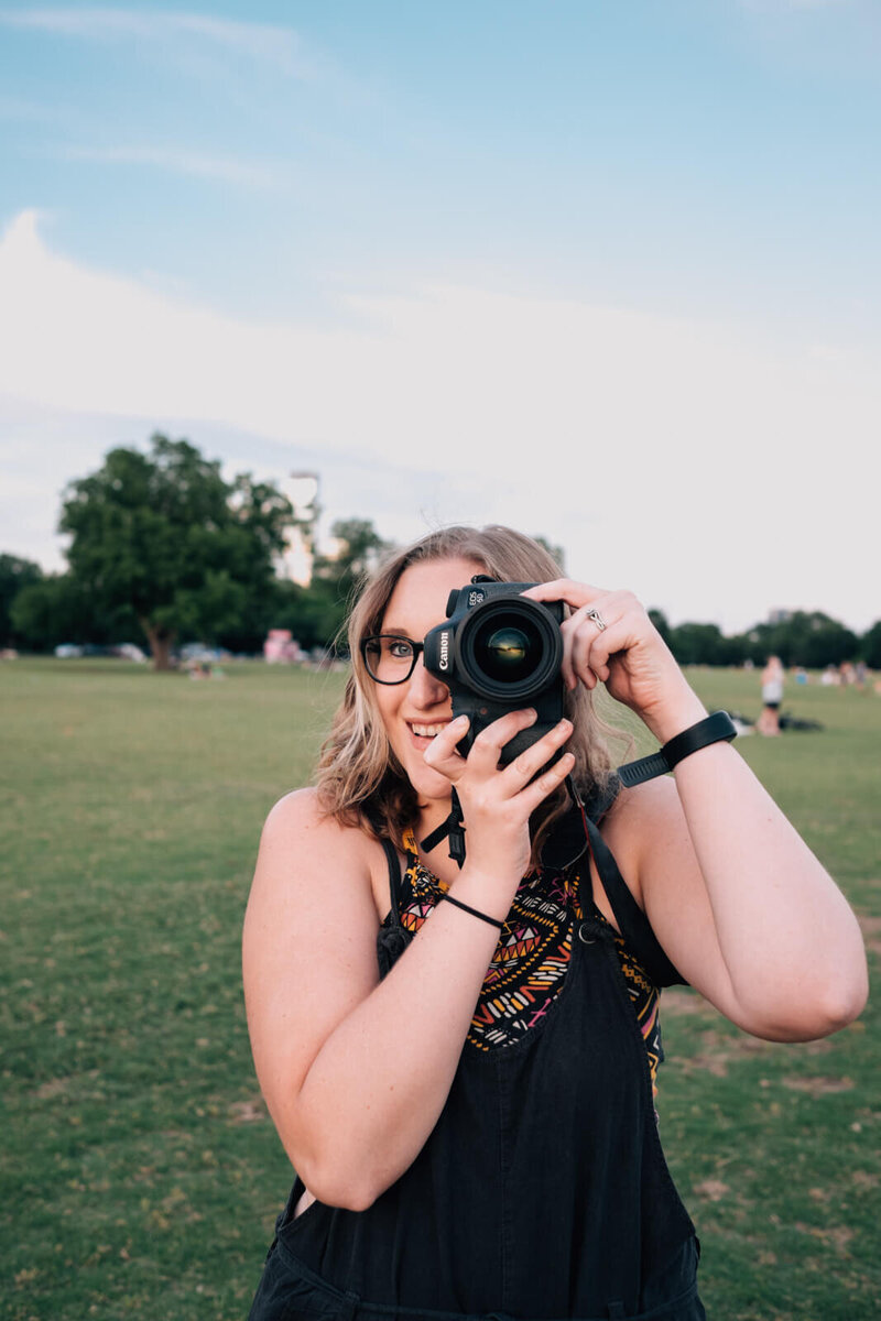 Tess and Her Camera in Austin, Texas