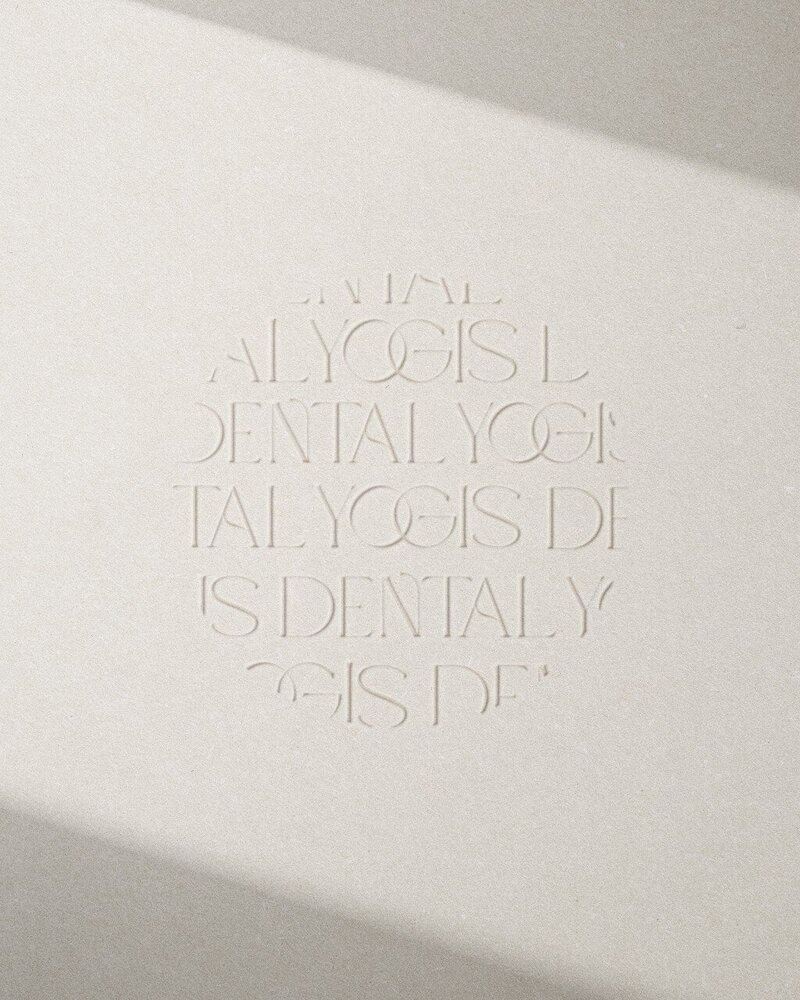 dental yogis embossed logo the brand influence portfolio