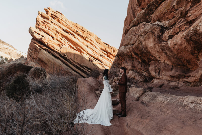Colorado elopement at Red Rocks Amphitheater