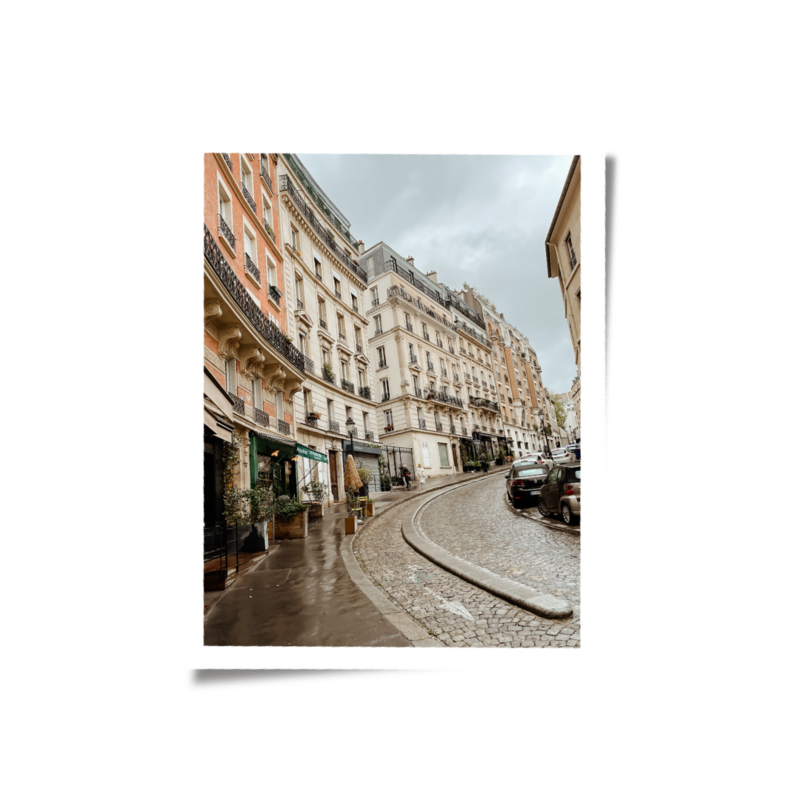 cobblestone streets of Paris, France