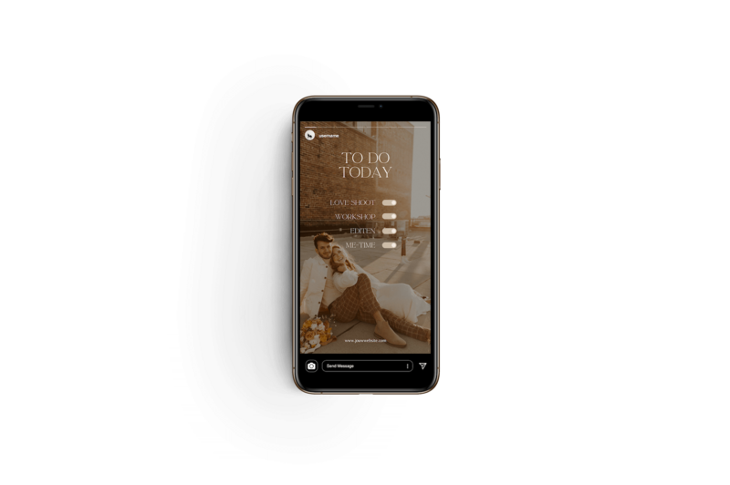 Boho Instagram story templates voor fotografen