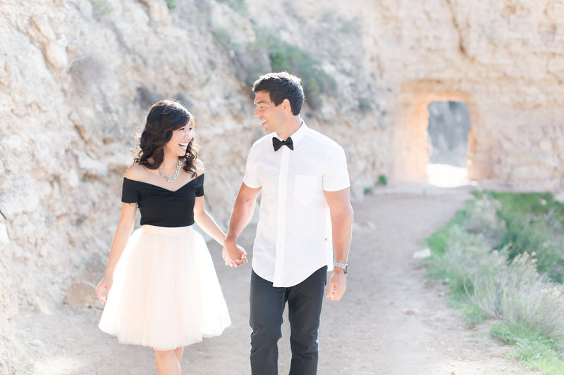 Grand Canyon Engagement Session with Tulle Skirt and Christian Louboutin  Shoes | Amy & Jordan Photography