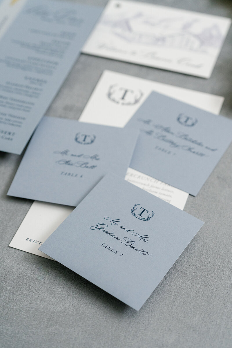 Escort Card with logo