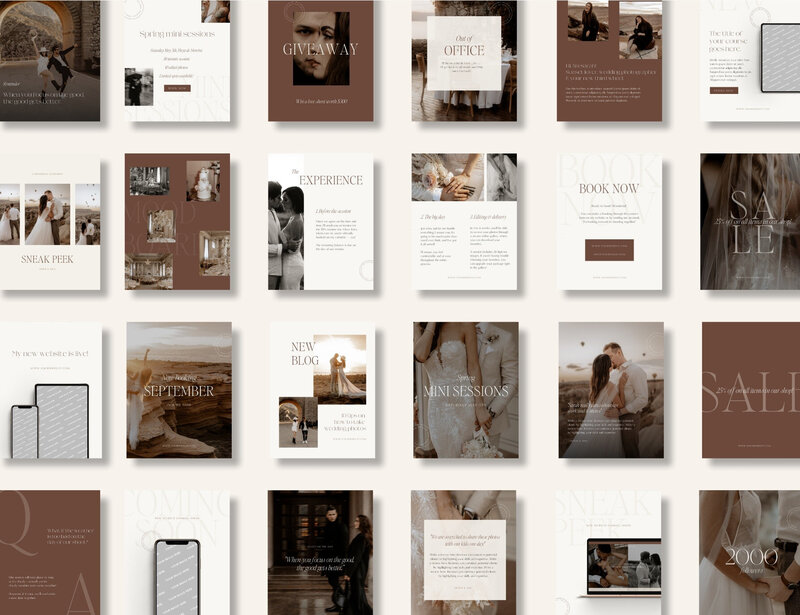 Editorial Instagram templates for photographers Wild Willow13