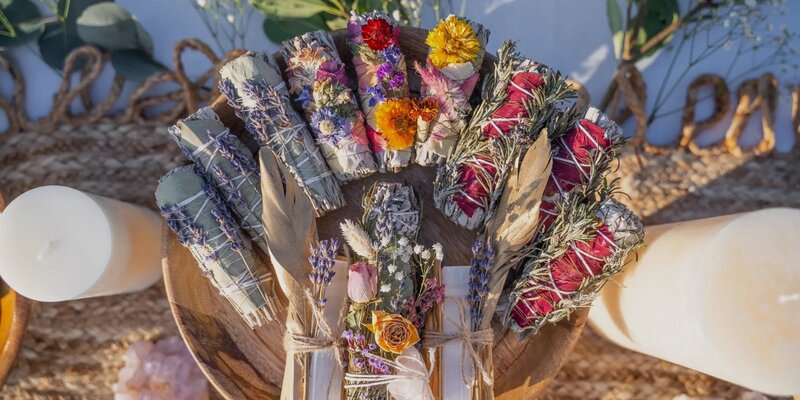 a bunch of smudge sticks
