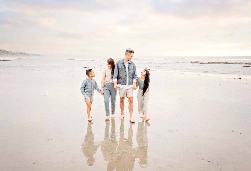 san diego family photography session at the beach