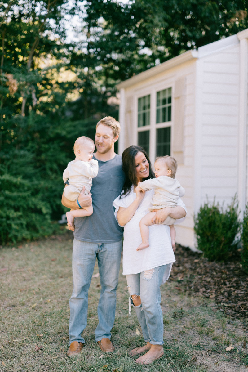 Hannah Winters and her family at their Edgewood home in Homewood, AL