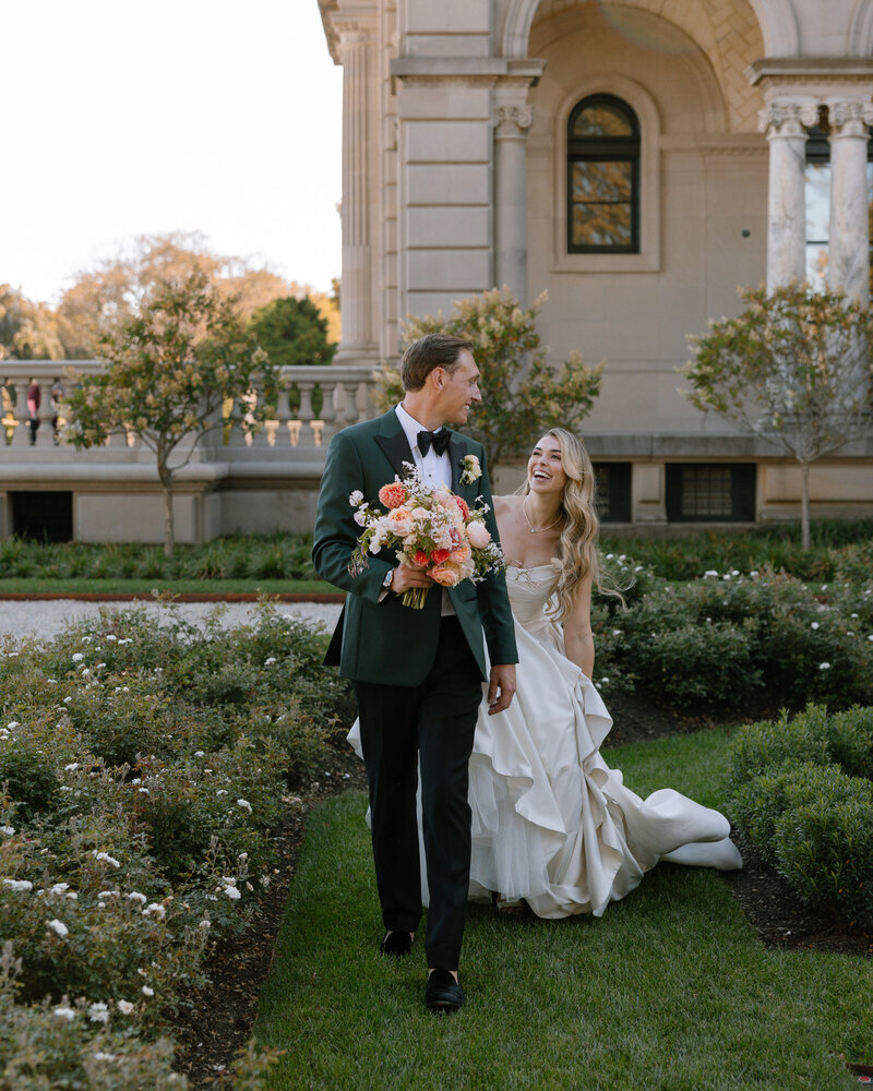 Romantic summer wedding in Newport Rhode Island at Castle Hill by Gathered East