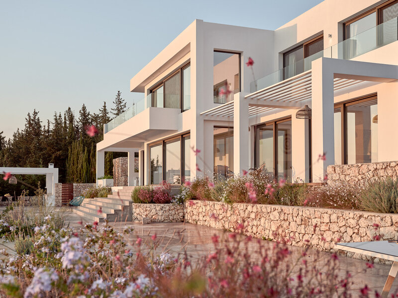 The beautiful villa for our Greece 2026 Wellness retreat at Inner Wellness Flow 