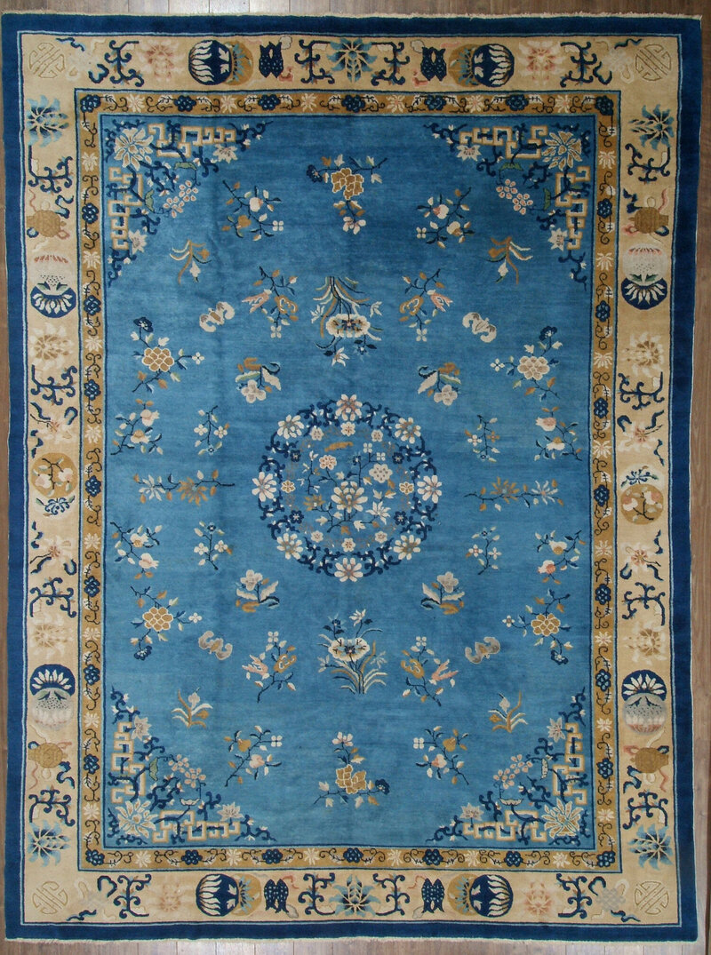 C-20 Antique Chinese antique rug (#20) 8.7 x 11.8