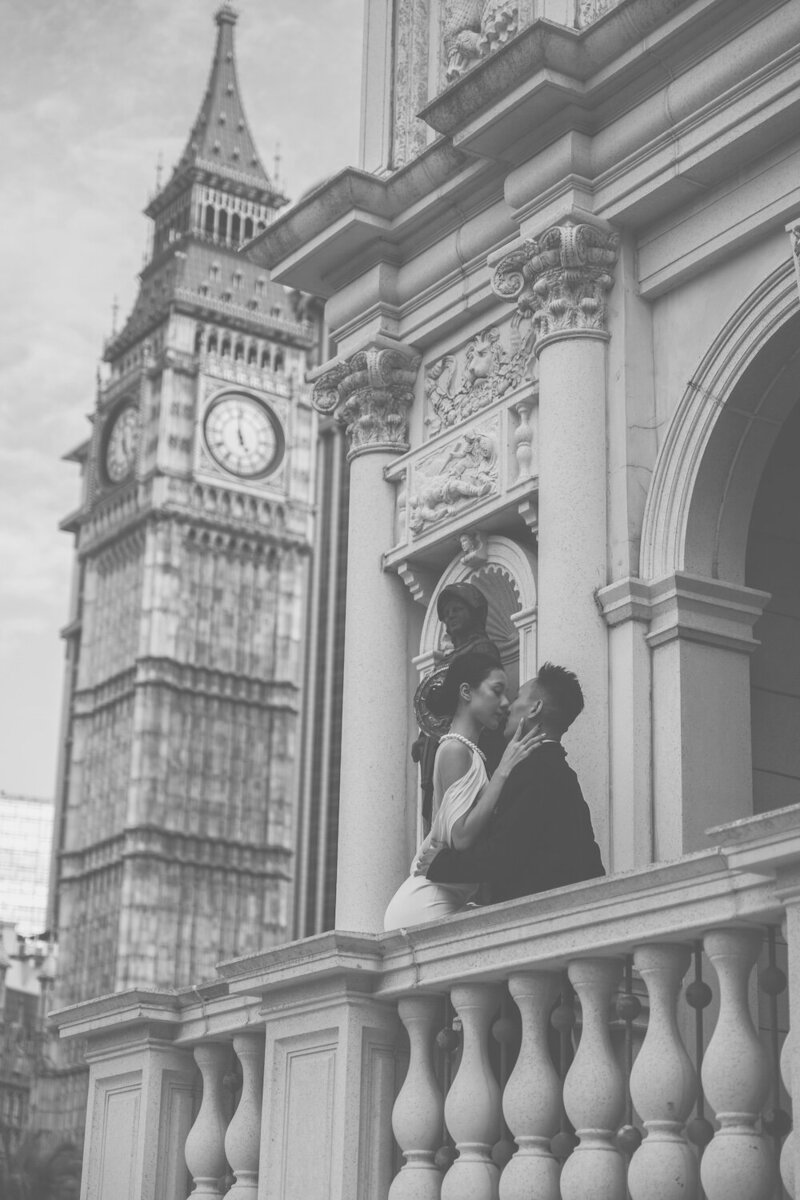 A happy couple photographed in Macau.