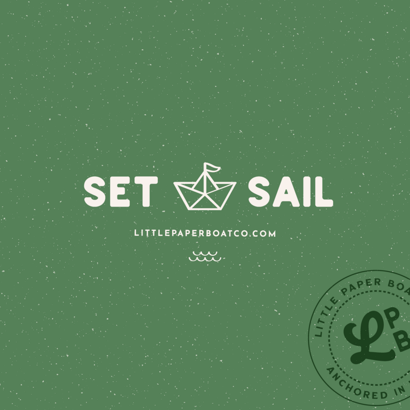Set sail little paper boat co