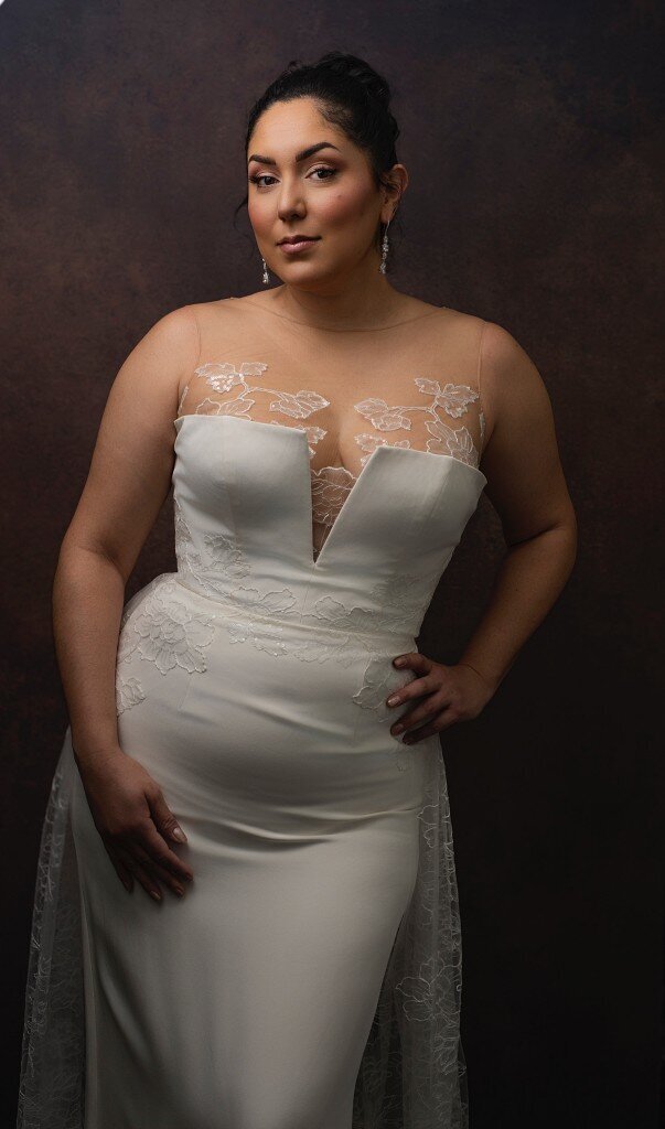 Edith Elan Black bridal gown designer