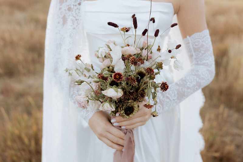 unique bouquet of a bride.