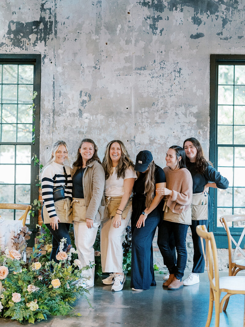 Kate Campbell Floral team photo oct 24 dye house sarandon
