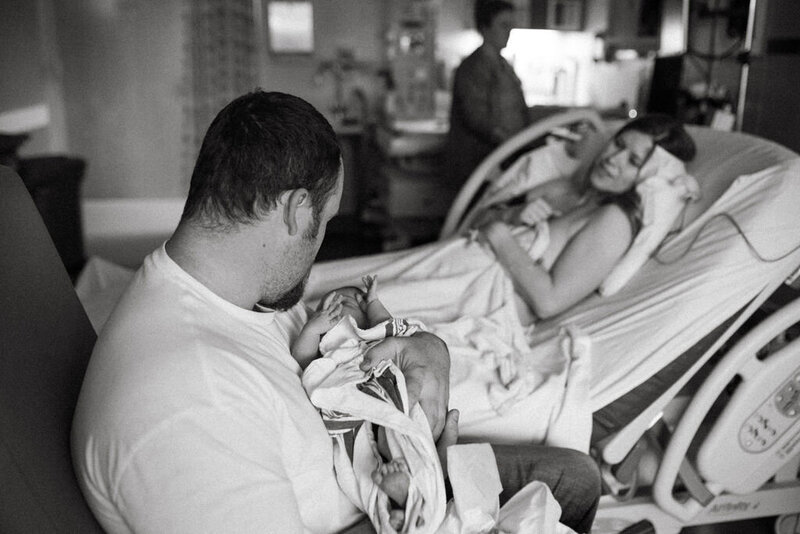 Capture intimate moments with new parents during a birth at Salem Hospital, Oregon. As a professional birth photographer, we preserve the raw emotion and beauty of your newborn's first moments, creating timeless memories of your unique birth story.