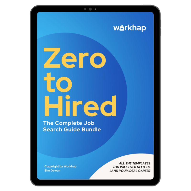 tablet mockup for the Winning Resume Blueprint