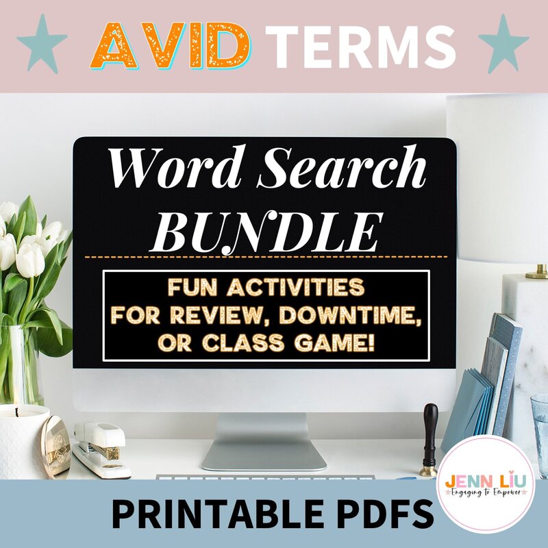 AVID-Terms-Word-Search-Bundle