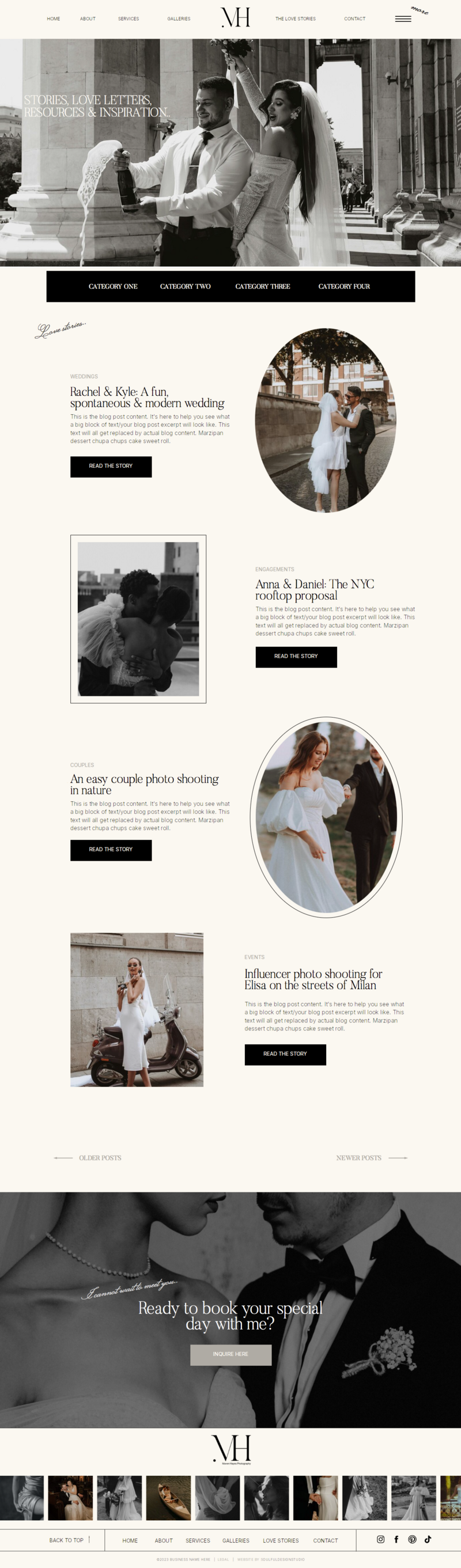 Portfolio project two brand and website mockup5