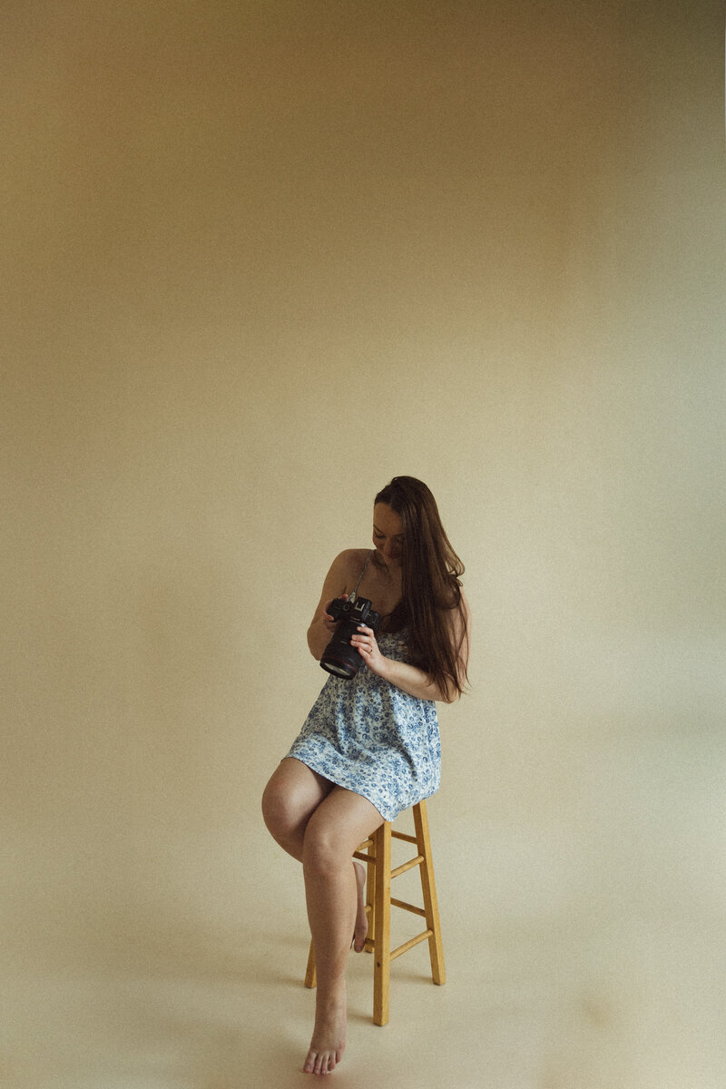 Portrait of Sarah Todd, a professional wedding photographer, capturing timeless moments