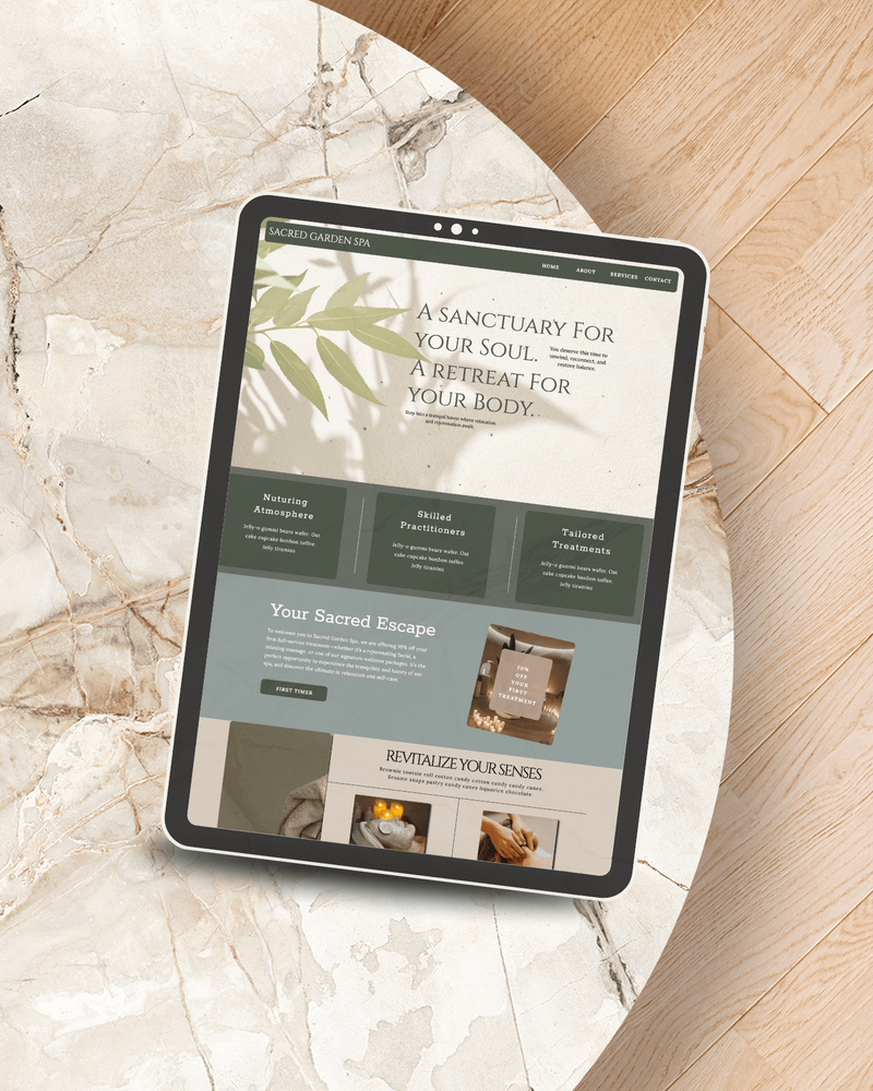 Beige Minimal iPad Mockup Instagram Post