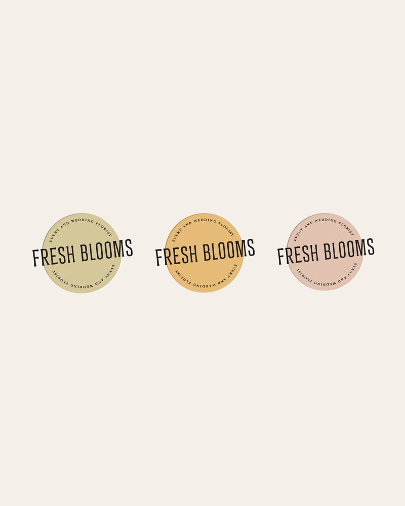 Complete branding package for a wedding florist, featuring bright color palettes and elegant design elements.